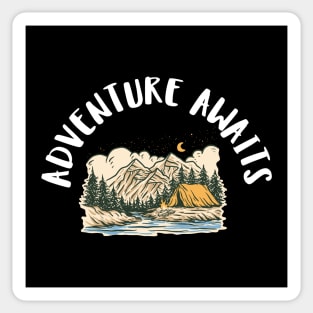 adventure awaits Sticker